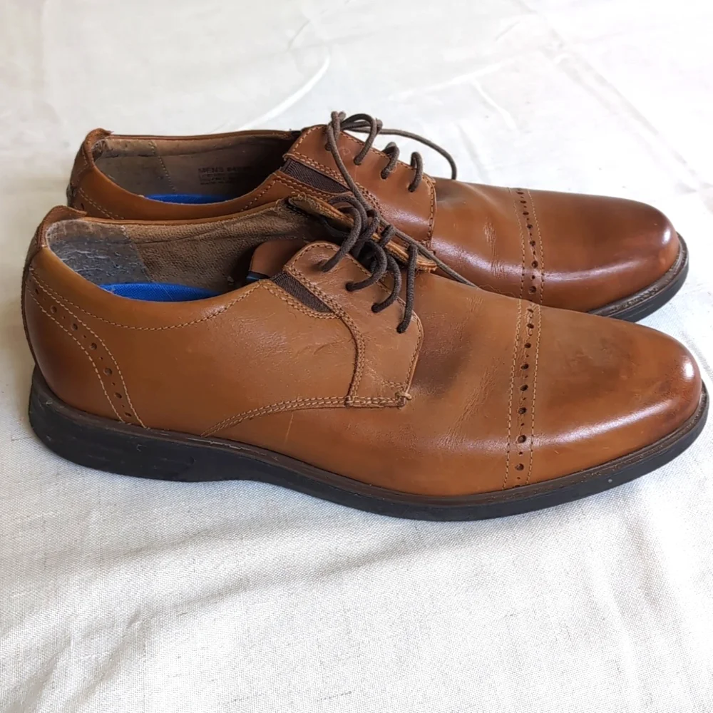 Mens Nunn Bush Brown Leather Dress Shoes. Size 10 M. - Picture 3 of 8